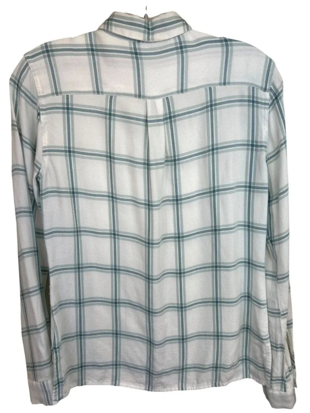 Faherty Women's XS  Plaid Button-Up Shirt Pockets Long Sleeve Coastal Casual